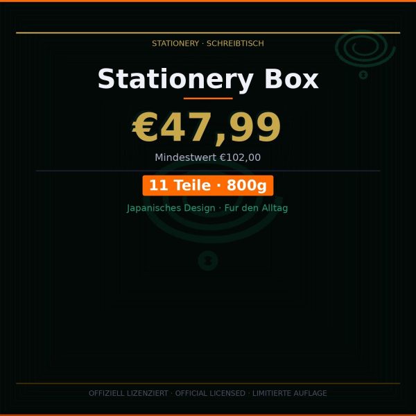Anime STATIONERY BOX