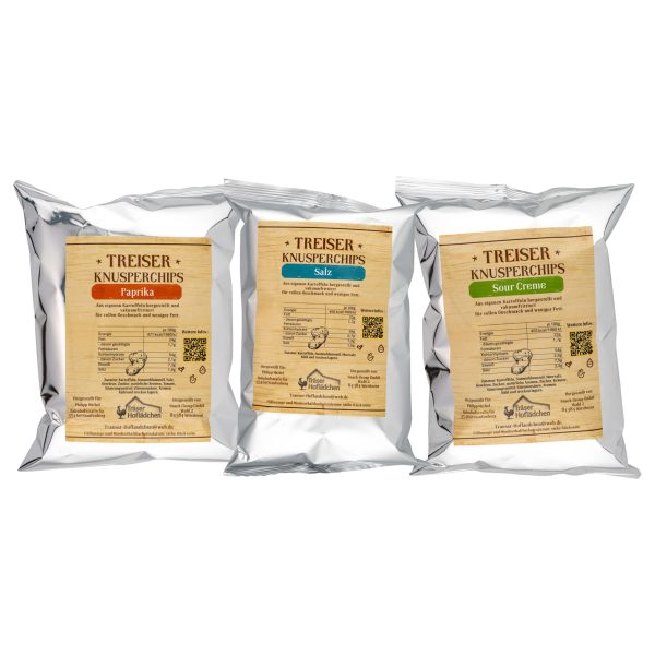 Treiser Knusperchips Probierpaket - 3 Sorten