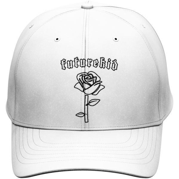 Weiße Polo Cap Futurekid Rose