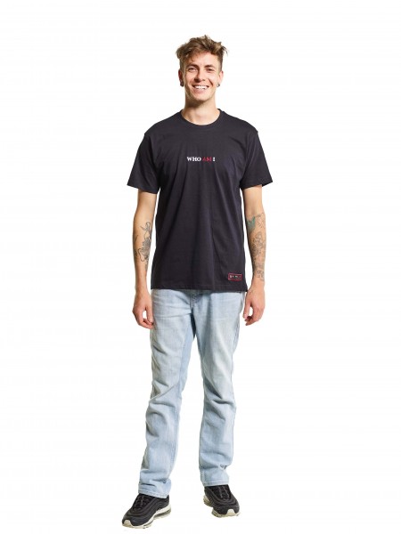 Custom fit T-Shirt schwarz