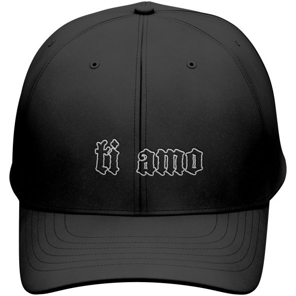 Schwarze Polo Cap Ti Amo